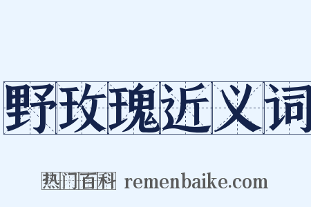 野玫瑰近义词是什么意思的图片